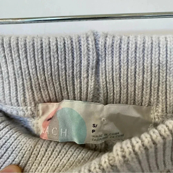 NWT Free People Hailee Sweater Set in Ivory Heather Light Gray - Picture 8 of 13